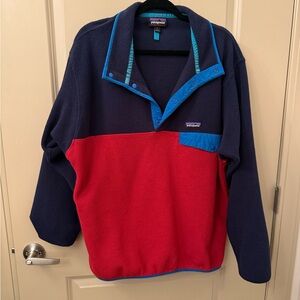 Patagonia Large Red and Blue Synchilla